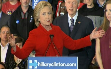 Hillary Clinton discusses her tight race in Iowa